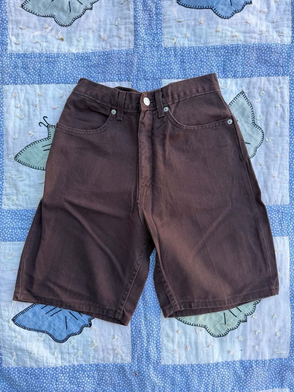 Vintage Deadstock Faded Glory High Rise Brown Denim Shorts